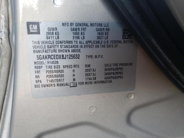 2011 BUICK ENCLAVE CX 5GAKRCEDXBJ125632