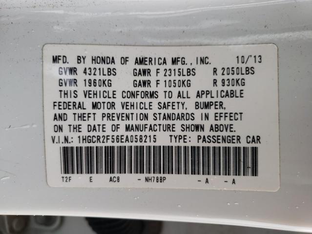 1HGCR2F56EA058215 Honda Accord Spo 2014. Фото: 9