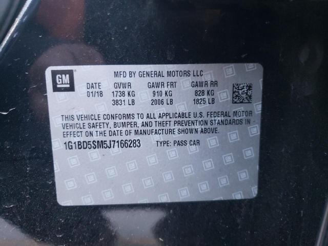 2018 CHEVROLET CRUZE LT 1G1BD5SM5J7166283