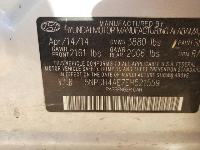 2014 HYUNDAI ELANTRA SE 5NPDH4AE7EH521559