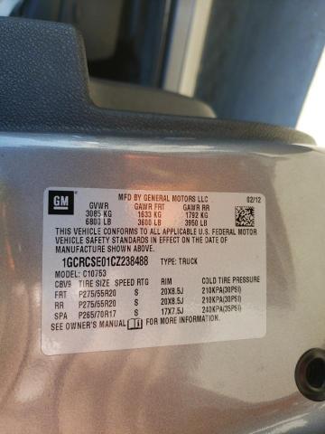 1GCRCSE01CZ238488 Chevrolet Silverado 2012. Фото: 9