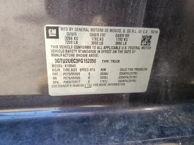 2015 GMC SIERRA K15 3GTU2UEC3FG152056