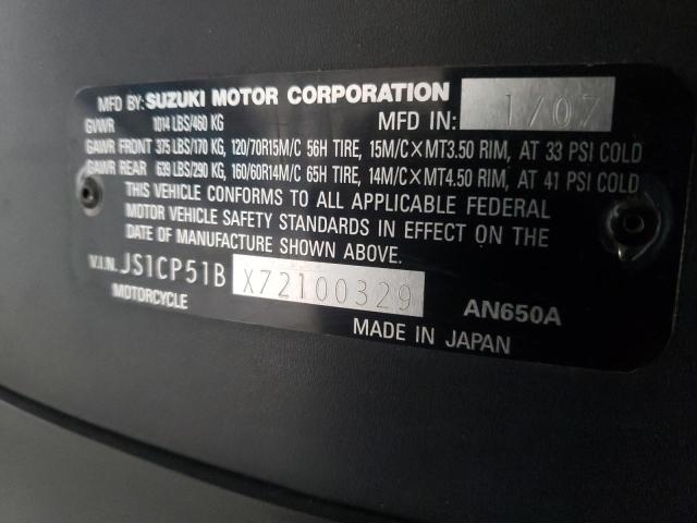 2007 SUZUKI AN650 A JS1CP51BX72100329
