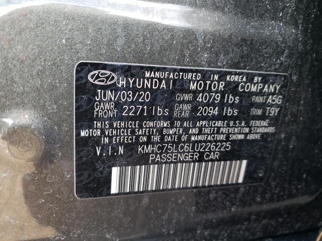 2020 HYUNDAI IONIQ SE KMHC75LC6LU226225