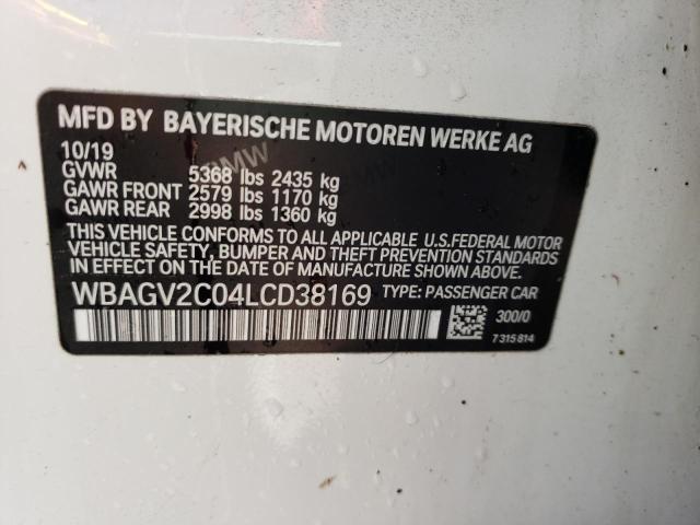 2020 BMW 840I WBAGV2C04LCD38169