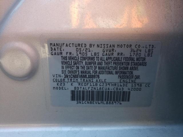 2021 NISSAN VERSA SV 3N1CN8EV6ML888976