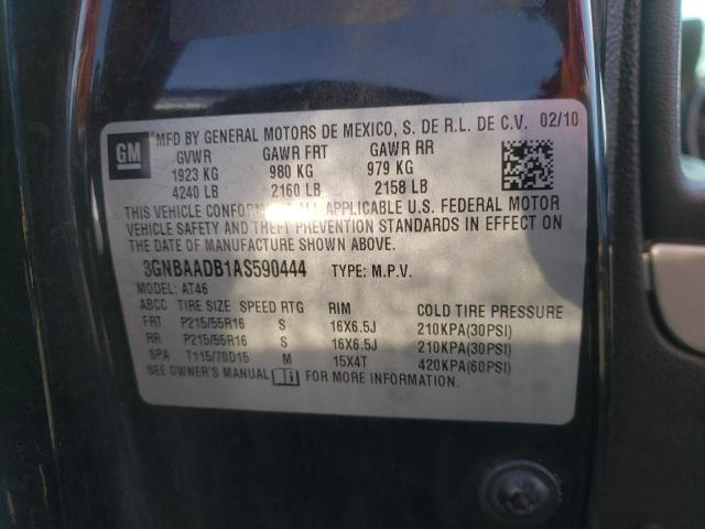 2010 CHEVROLET HHR LS 3GNBAADB1AS590444
