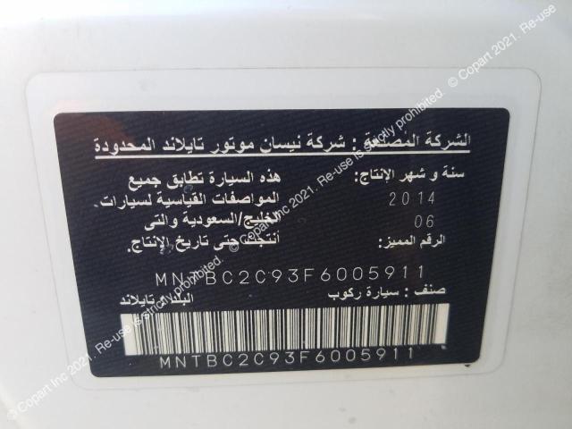 MNTBC2C93F6005911 Nissan Tiida