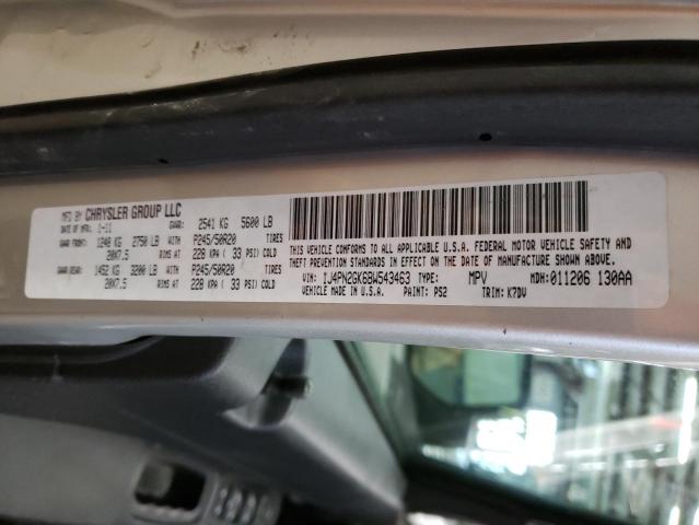 2011 JEEP LIBERTY SP 1J4PN2GK6BW543463