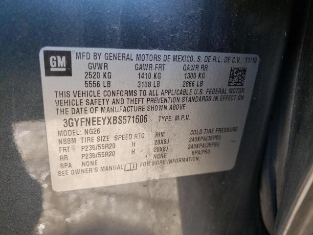 2011 CADILLAC SRX PERFOR - 3GYFNEEYXBS571606