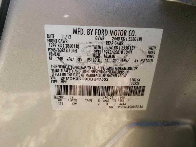 2013 FORD EDGE LIMIT 2FMDK3KC9DBB47552