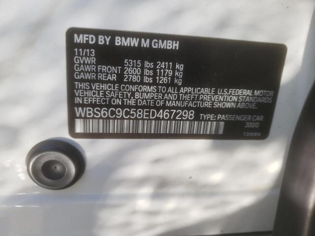 2014 BMW M6 WBS6C9C58ED467298