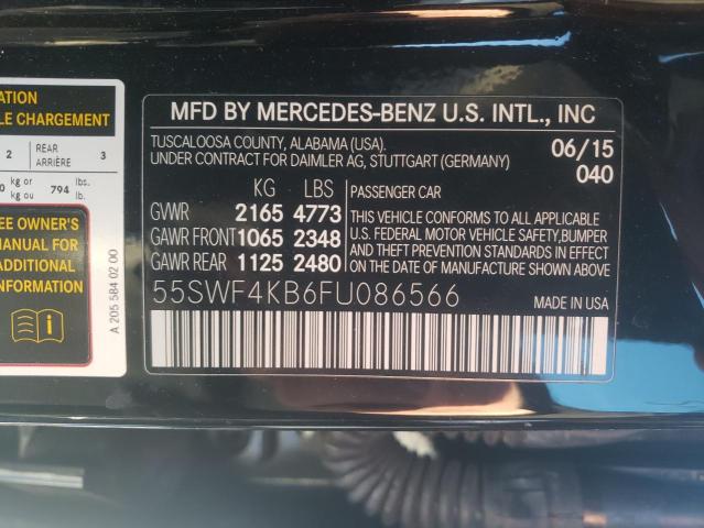 2015 MERCEDES-BENZ C300 4 MAT 55SWF4KB6FU086566