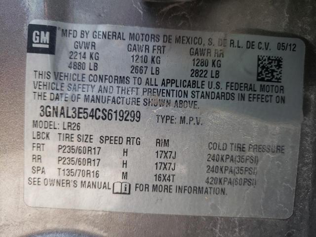 2012 CHEVROLET CAPTIVA SP 3GNAL3E54CS619299