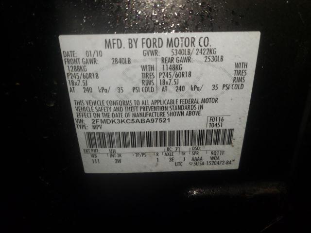 2010 FORD EDGE LIMIT 2FMDK3KC5ABA97521
