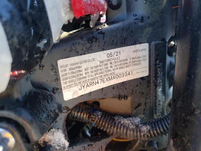 2021 YAMAHA XSR900 JYARN47EXMA003341