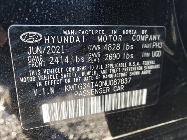 2022 GENESIS G70 BASE KMTG34TA0NU087837