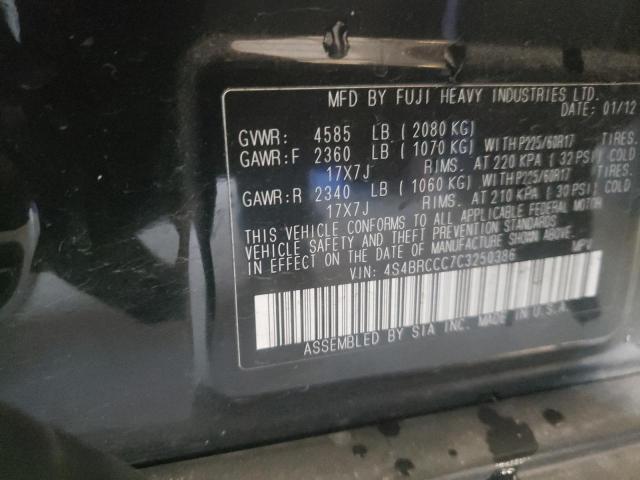 4S4BRCCC7C3250386 Subaru Outback 2. 2012. Фото: 9