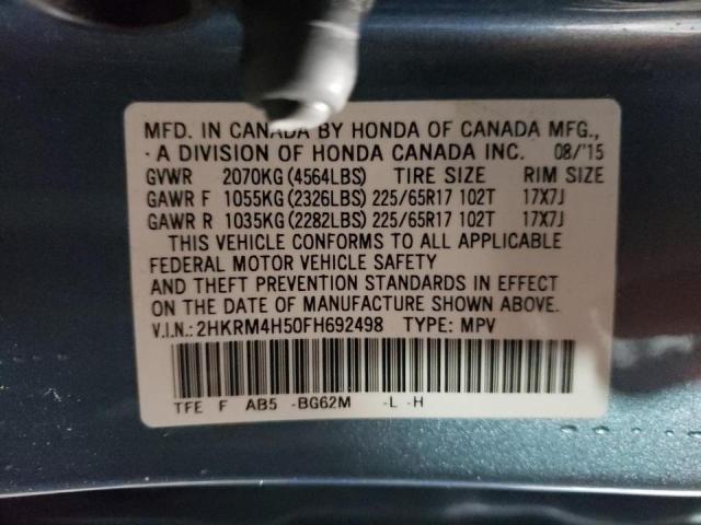 2015 HONDA CR-V EX 2HKRM4H50FH692498