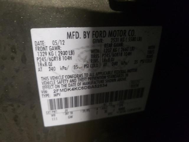 2013 FORD EDGE LIMIT 2FMDK4KC6DBA52534