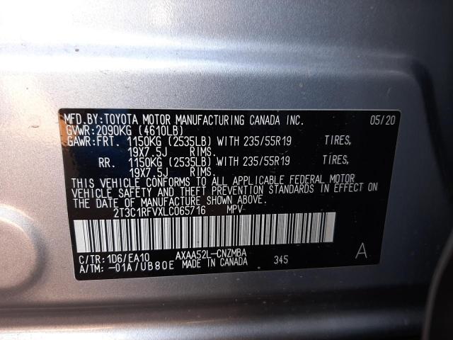 2020 TOYOTA RAV4 XLE P 2T3C1RFVXLC065716