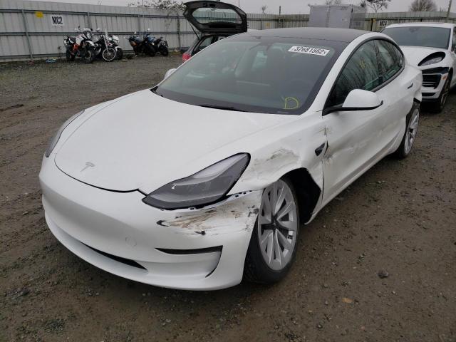 2022 TESLA MODEL 3 5YJ3E1EB4NF127664