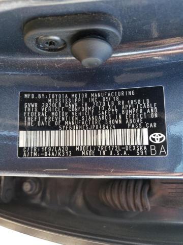 2018 TOYOTA COROLLA L - 5YFBURHE5JP846424