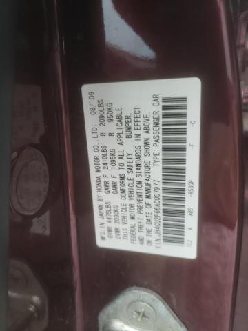 2010 ACURA TSX JH4CU2F66AC007977