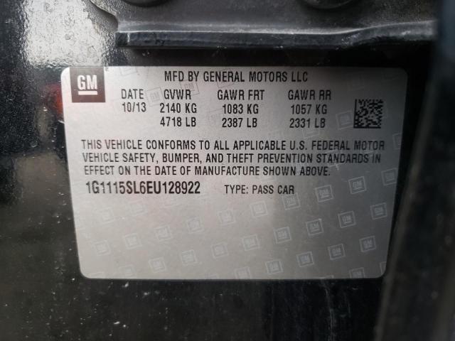 1G1115SL6EU128922 Chevrolet Impala Lt 2014. Фото: 9