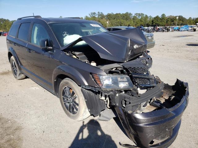 Salvage cars for sale from Copart Savannah, GA: 2018 Dodge Journey SE