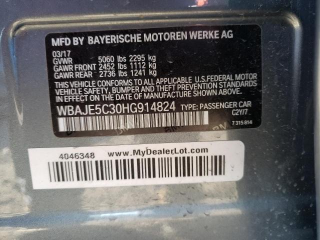 2017 BMW 540 I WBAJE5C30HG914824