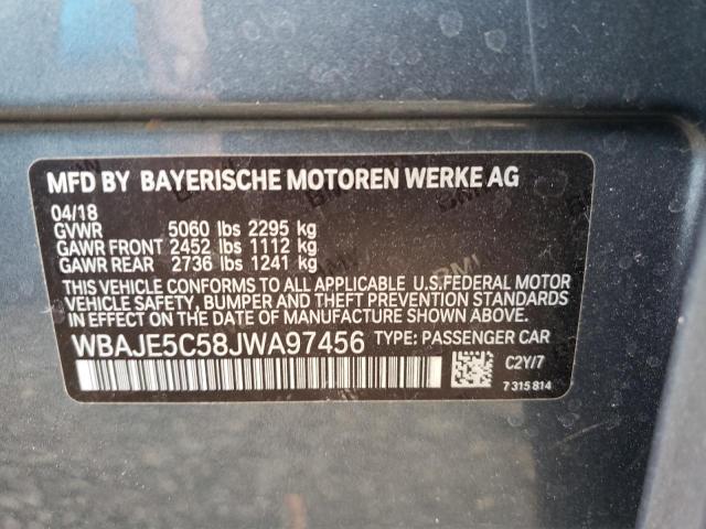 2018 BMW 540 I WBAJE5C58JWA97456