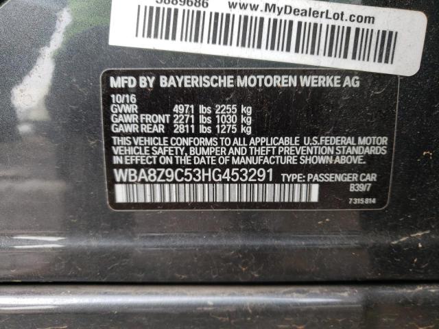 2017 BMW 330 XIGT WBA8Z9C53HG453291