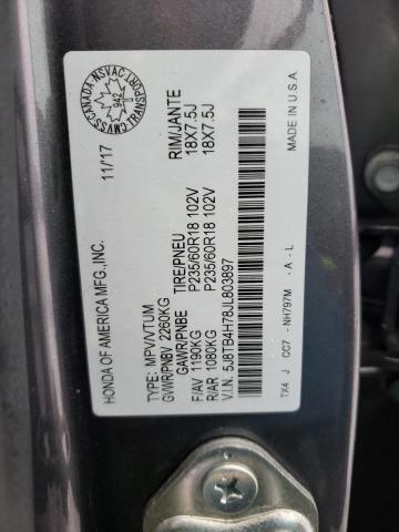 2018 ACURA RDX ADVANC 5J8TB4H78JL803897