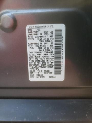 2020 NISSAN ROGUE S JN8AT2MV6LW139634