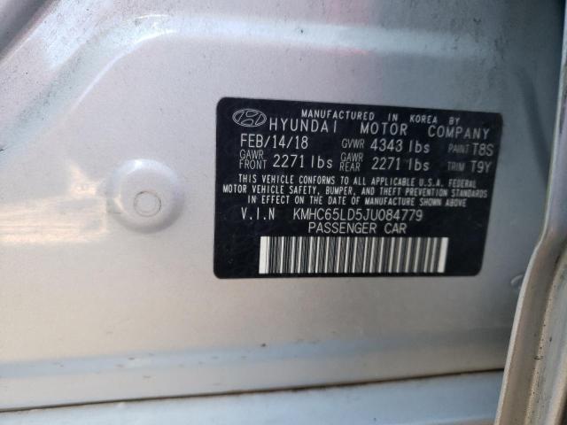 2018 HYUNDAI IONIQ KMHC65LD5JU084779