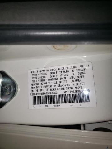 2011 ACURA TSX JH4CU2F66BC006832