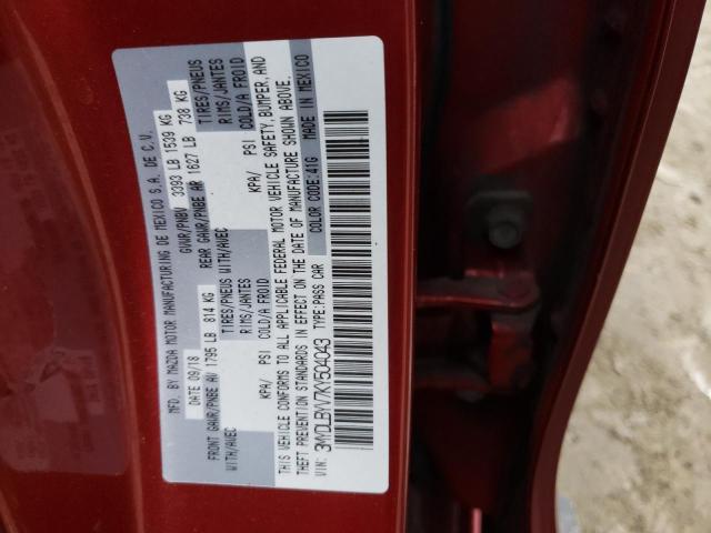 2019 TOYOTA YARIS L 3MYDLBYV7KY504043
