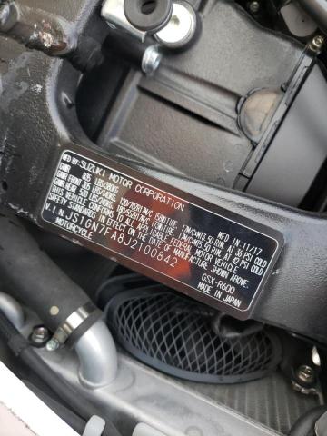 2018 SUZUKI GSX-R600 JS1GN7FA8J2100842
