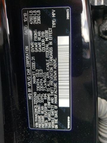 2020 VOLVO XC40 T4 MO YV4AC2HK2L2255249