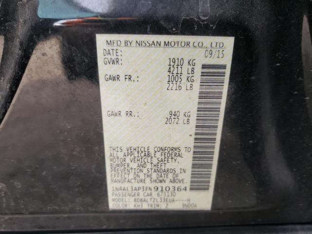2015 NISSAN ALTIMA 2.5 1N4AL3AP3FN910364