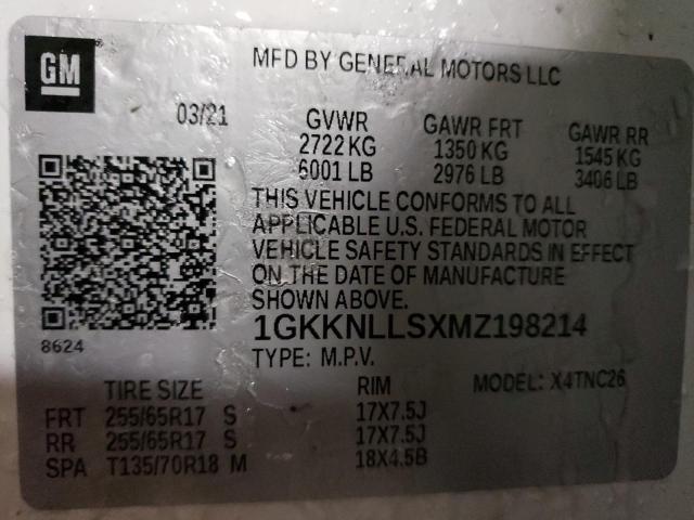 2021 GMC ACADIA AT4 1GKKNLLSXMZ198214
