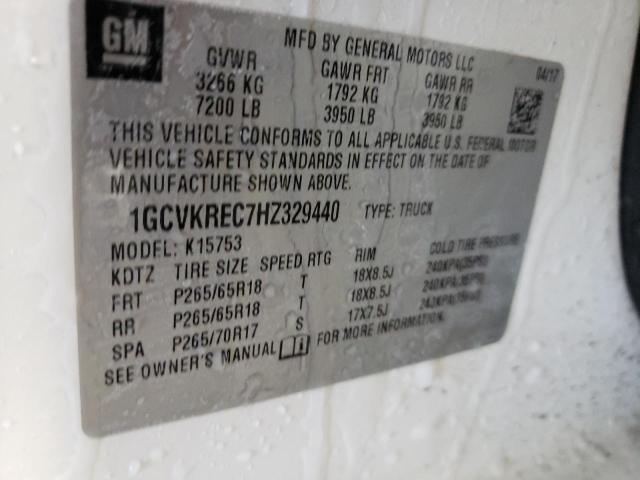 1GCVKREC7HZ329440 Chevrolet Silverado 2017. Фото: 9