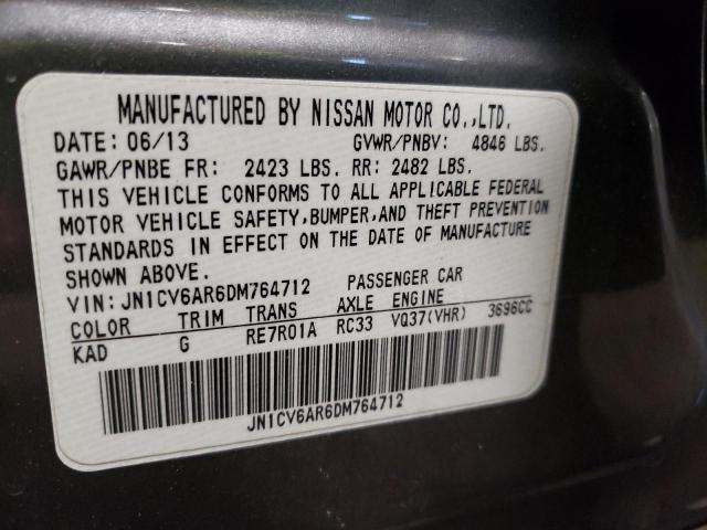 2013 INFINITI G37 JN1CV6AR6DM764712