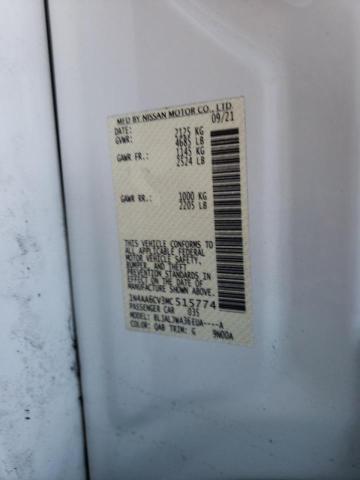 2021 NISSAN MAXIMA SV - 1N4AA6CV3MC515774