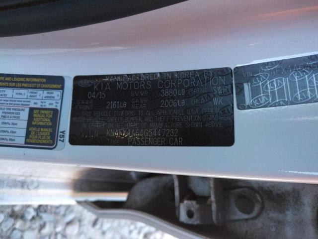 KNAFX4A64G5447232 Kia Forte Lx 2016. Фото: 9