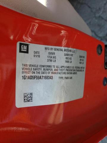 2010 CHEVROLET COBALT 1LT 1G1AD5F59A7168343