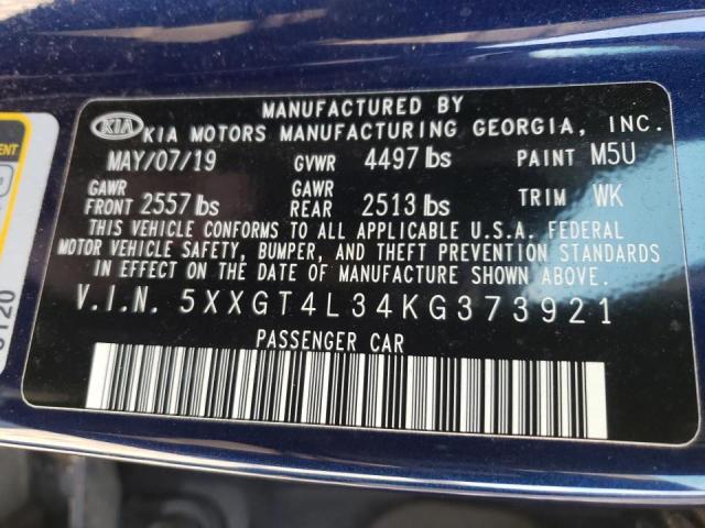 2019 KIA OPTIMA LX 5XXGT4L34KG373921