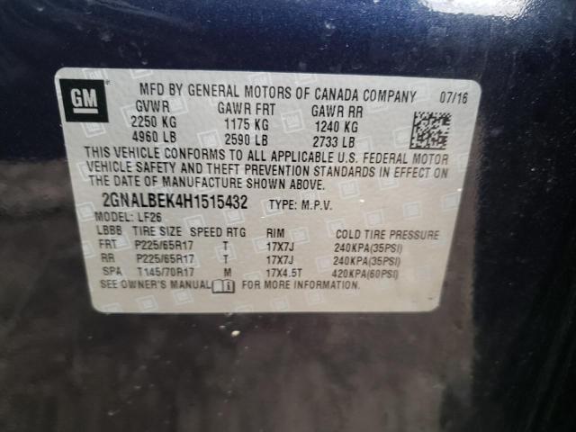 2GNALBEK4H1515432 Chevrolet Equinox Ls 2017. Фото: 9