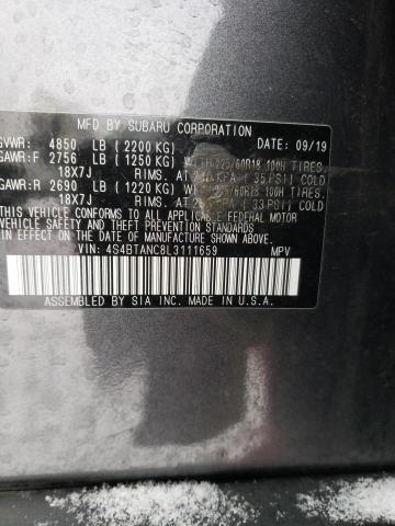 2020 SUBARU OUTBACK LI 4S4BTANC8L3111659